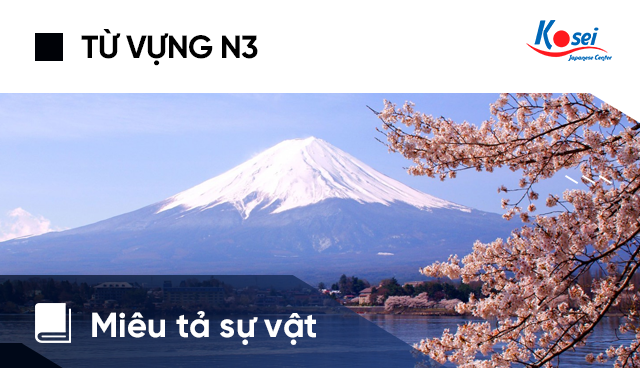 Từ vựng tiếng Nhật N3: Miêu tả sự vật